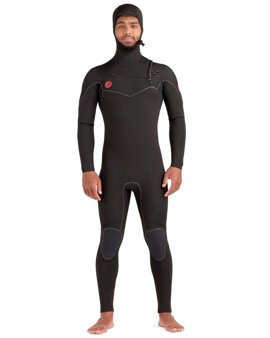 4/3mm Men's Body Glove RED CELL Hooded Chest Zip Fullsuit