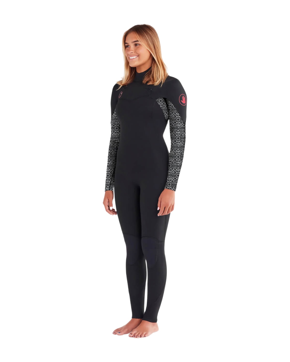 4/3mm Women's Body Glove STELLAR Chest Zip Fullsuit, side view