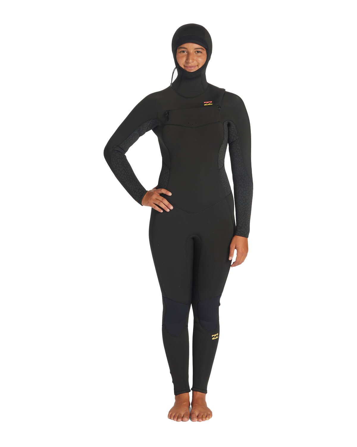 5 4mm Women s Billabong SYNERGY Hooded Fullsuit Wetsuit Wearhouse