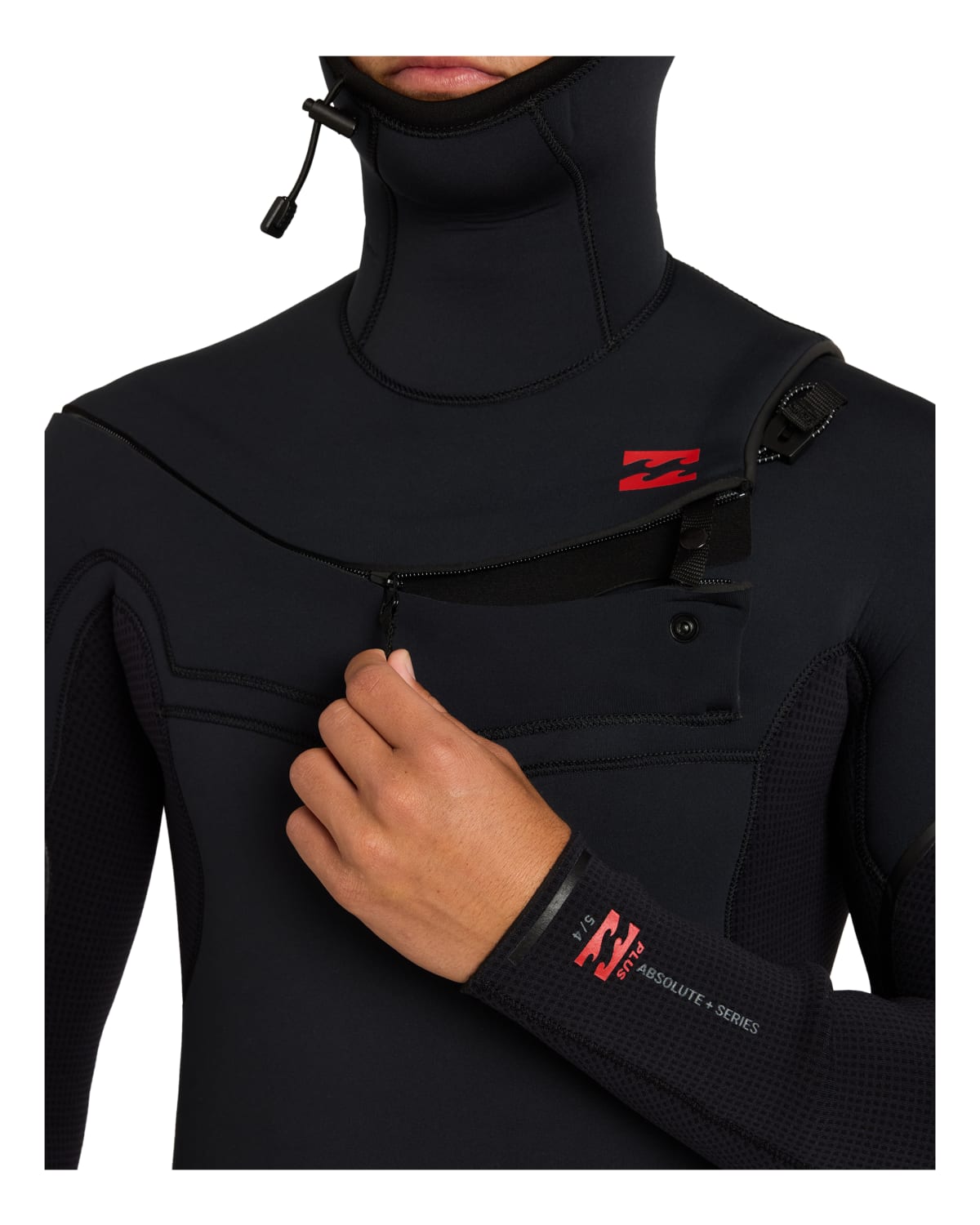 5/4mm Men's Billabong ABSOLUTE Ultra Chest-Zip Hooded Fullsuit, image 6 of 6
