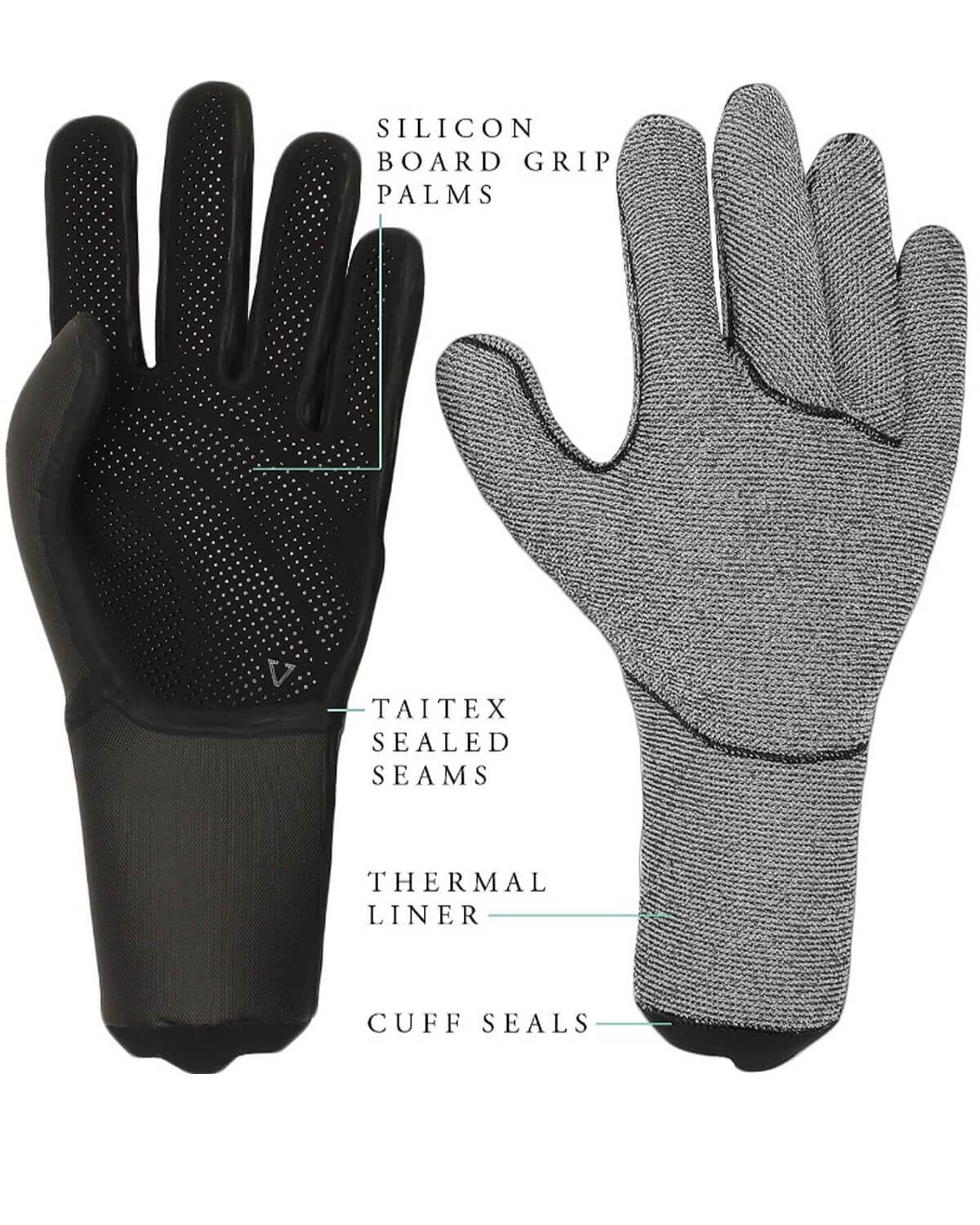 3mm Vissla 7 SEAS Wetsuit Gloves