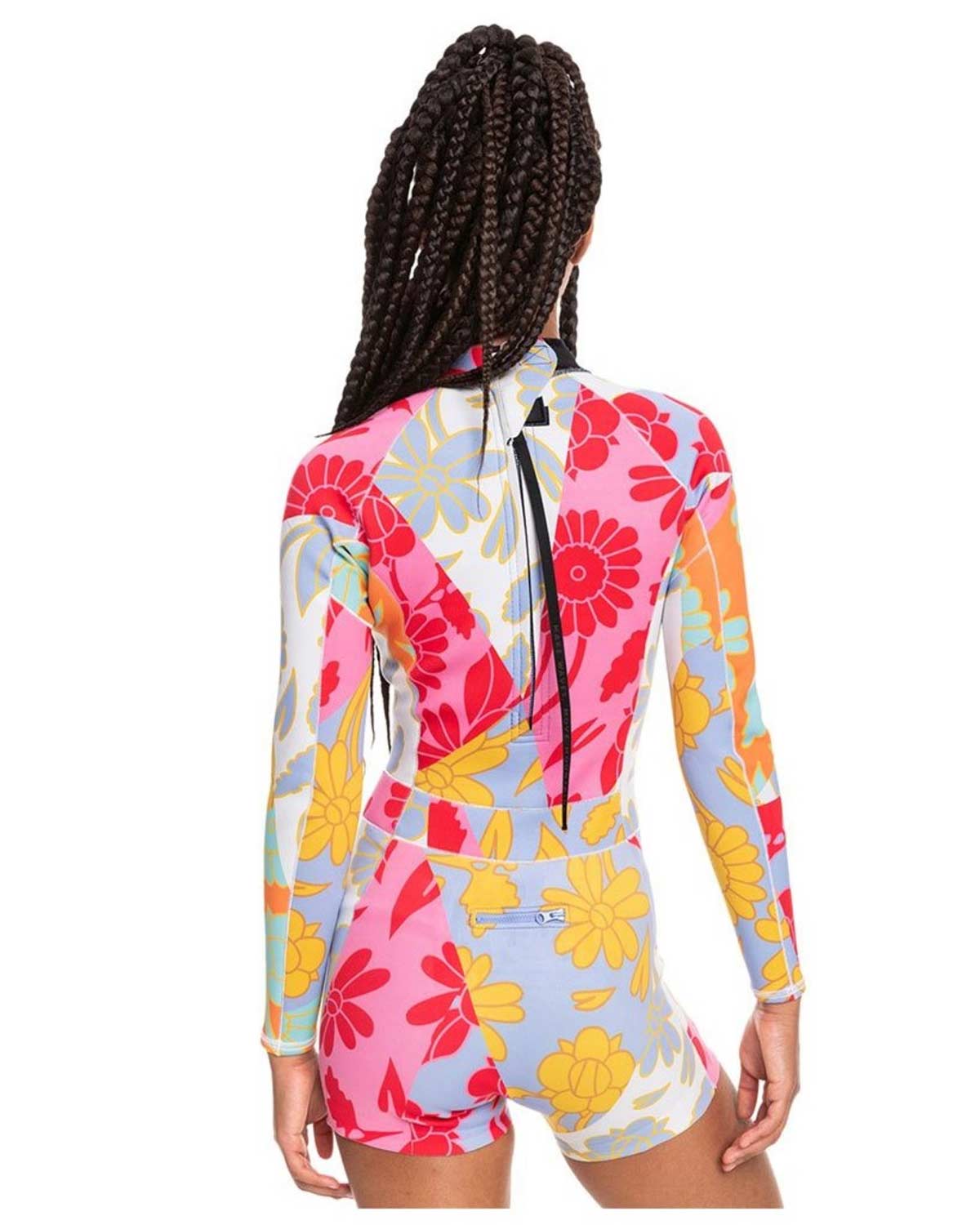 1.5mm Women's Roxy POP SURF L/S Back Zip Springsuit