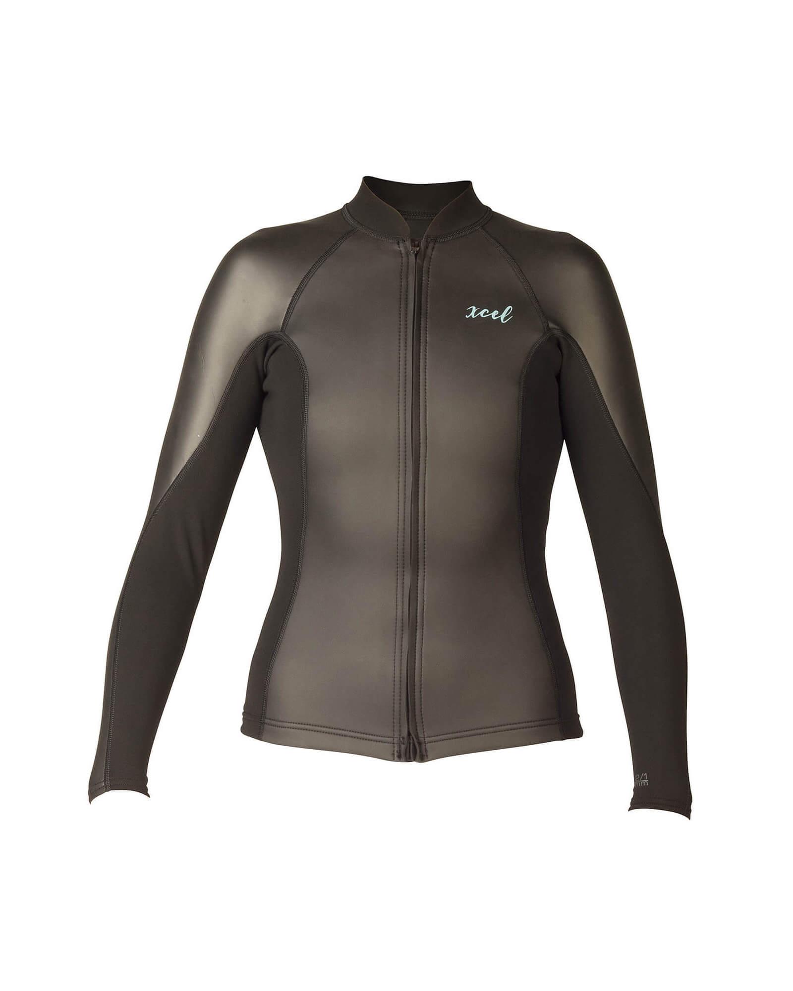 2/1mm Women's XCEL AXIS Smoothskin Wetsuit Jacket - Front Zip