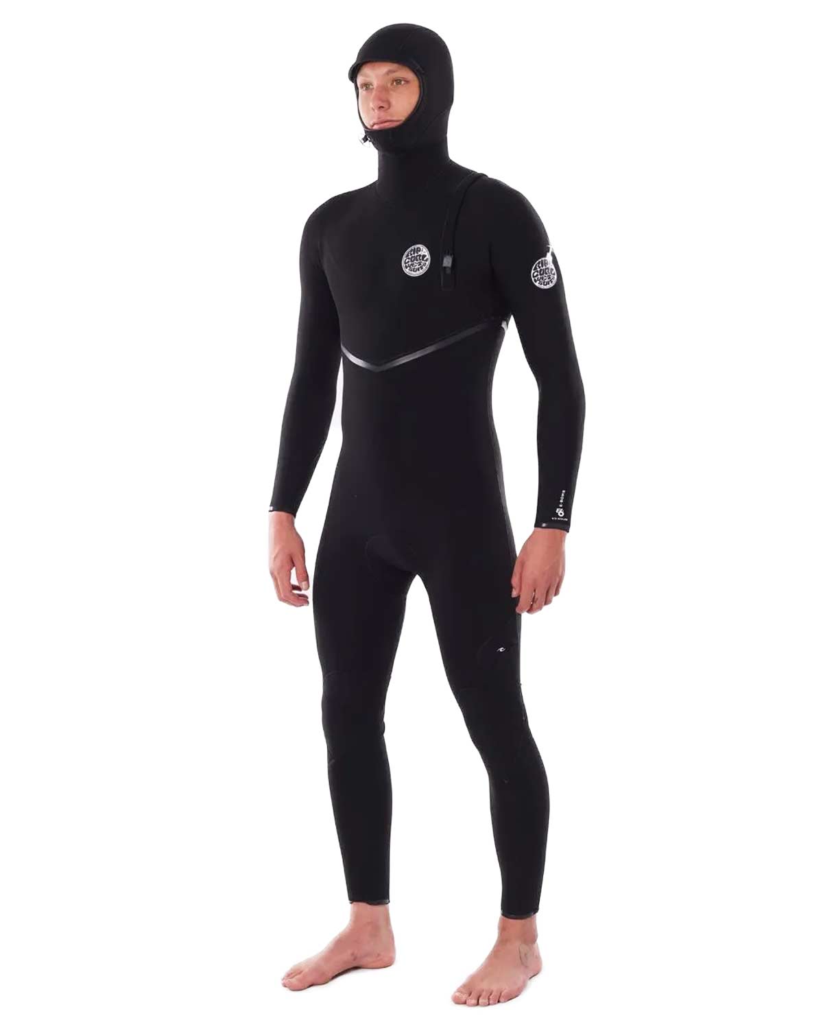 4/3mm Men's Rip Curl E-BOMB Hooded Zip Free Fullsuit