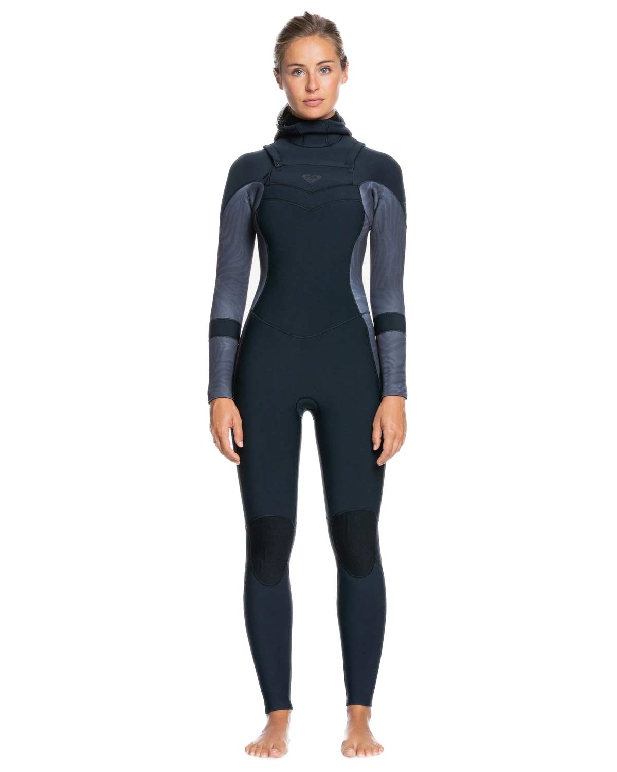 5/4/3mm Women's Roxy SYNCRO Hooded Fullsuit - Chest Zip