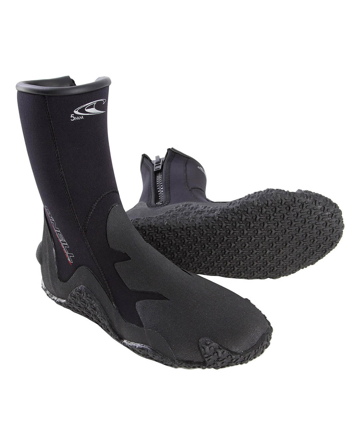 Men\'s Black Neoprene Swim Boots with Side Zipper 5mm YBS Neoprene Zipped Boots (5mm) main image 2