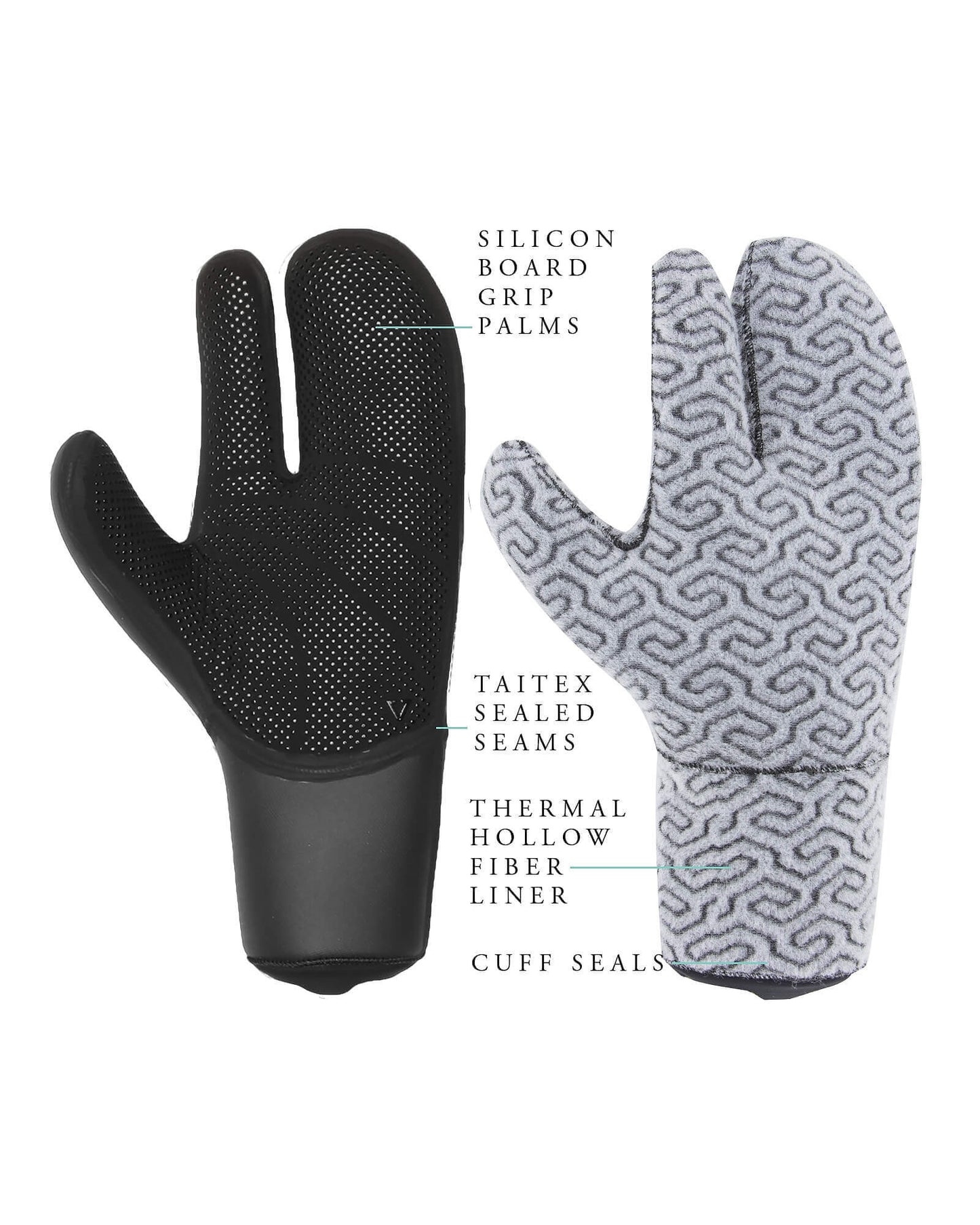 5mm Vissla 7 SEAS Claw Wetsuit Gloves