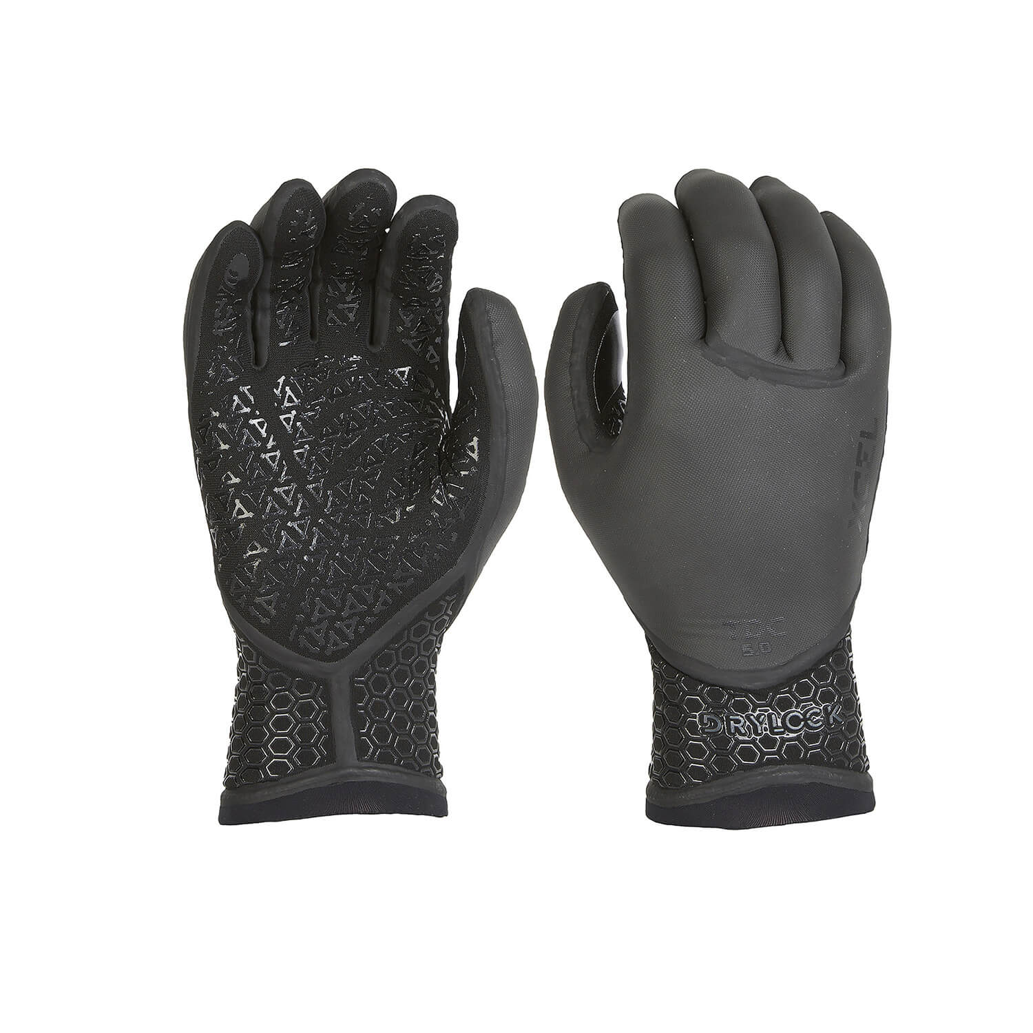 xcel neopren handschuhe Xcel Drylock Texture Skin 5 Finger 5mm Gloves-Black