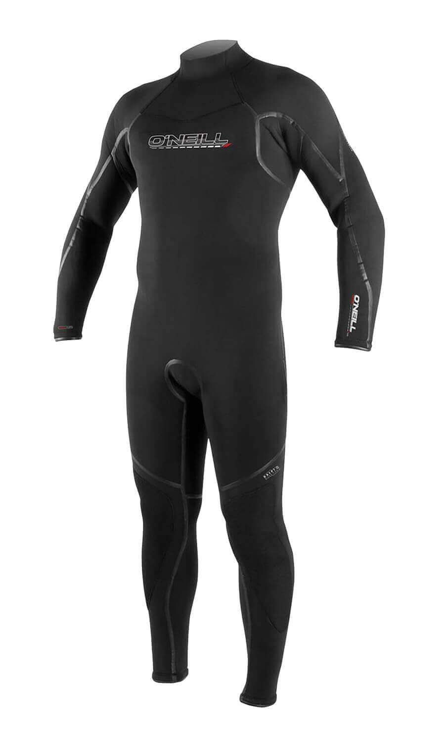 O'Neill ブラック フルスーツ O'Neill Reactor 3/2 Full Wetsuit (Black) | WakeMAKERS
