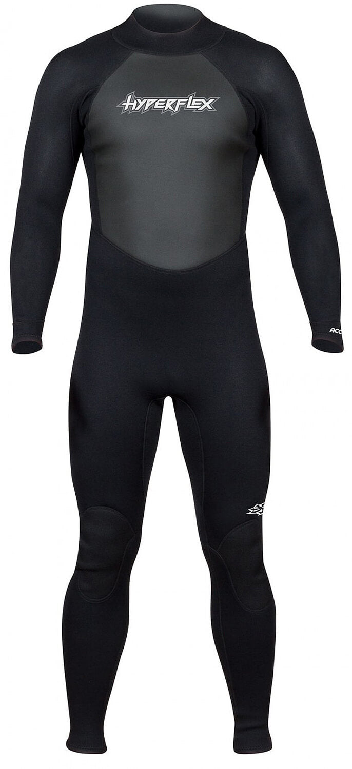 3/2mm Men's HyperFlex ACCESS Fullsuit, Black, front view