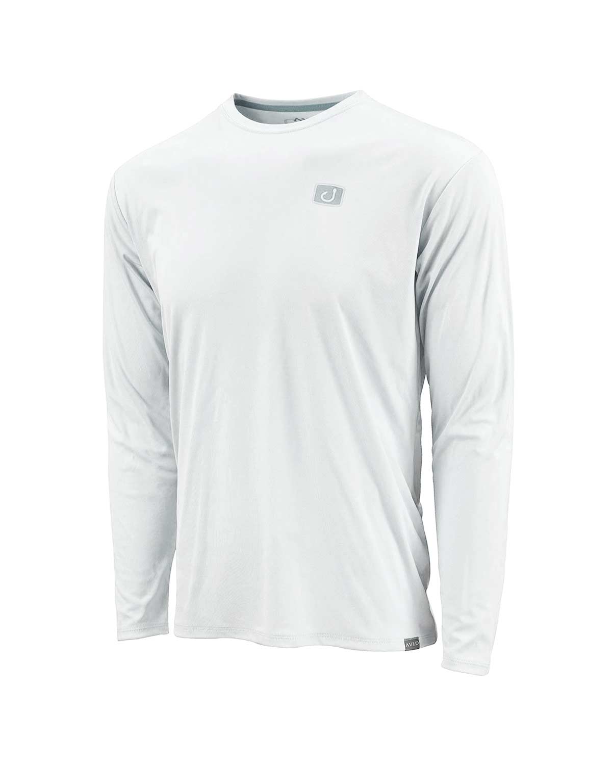 Juniors' Avid CORE AVIDRY L/S Top, White, front view