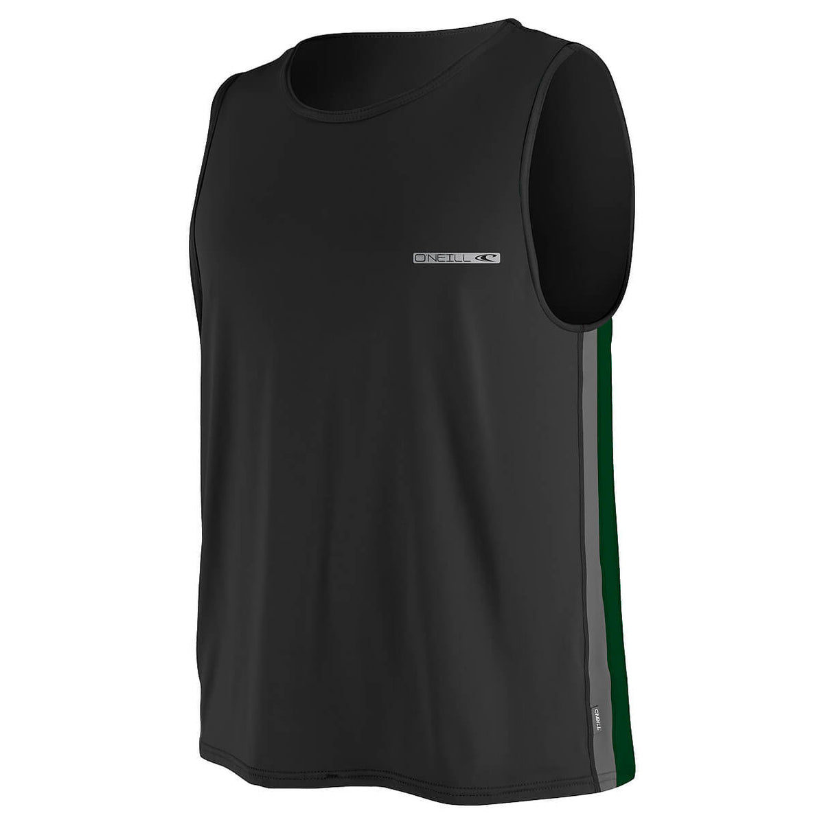 Men's O'Neill 24-7 Loose Fit Rashguard Vest, Black, front view