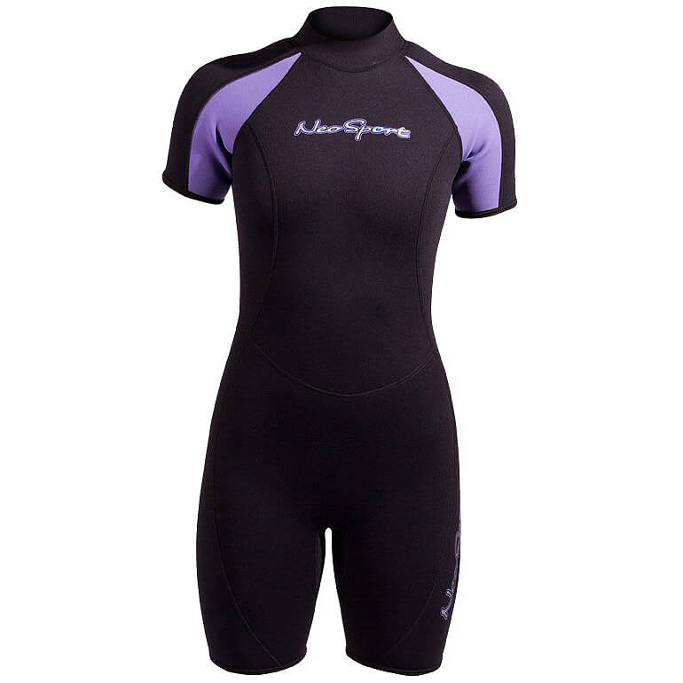 3mm Women's NeoSport Shorty Springsuit, Purple