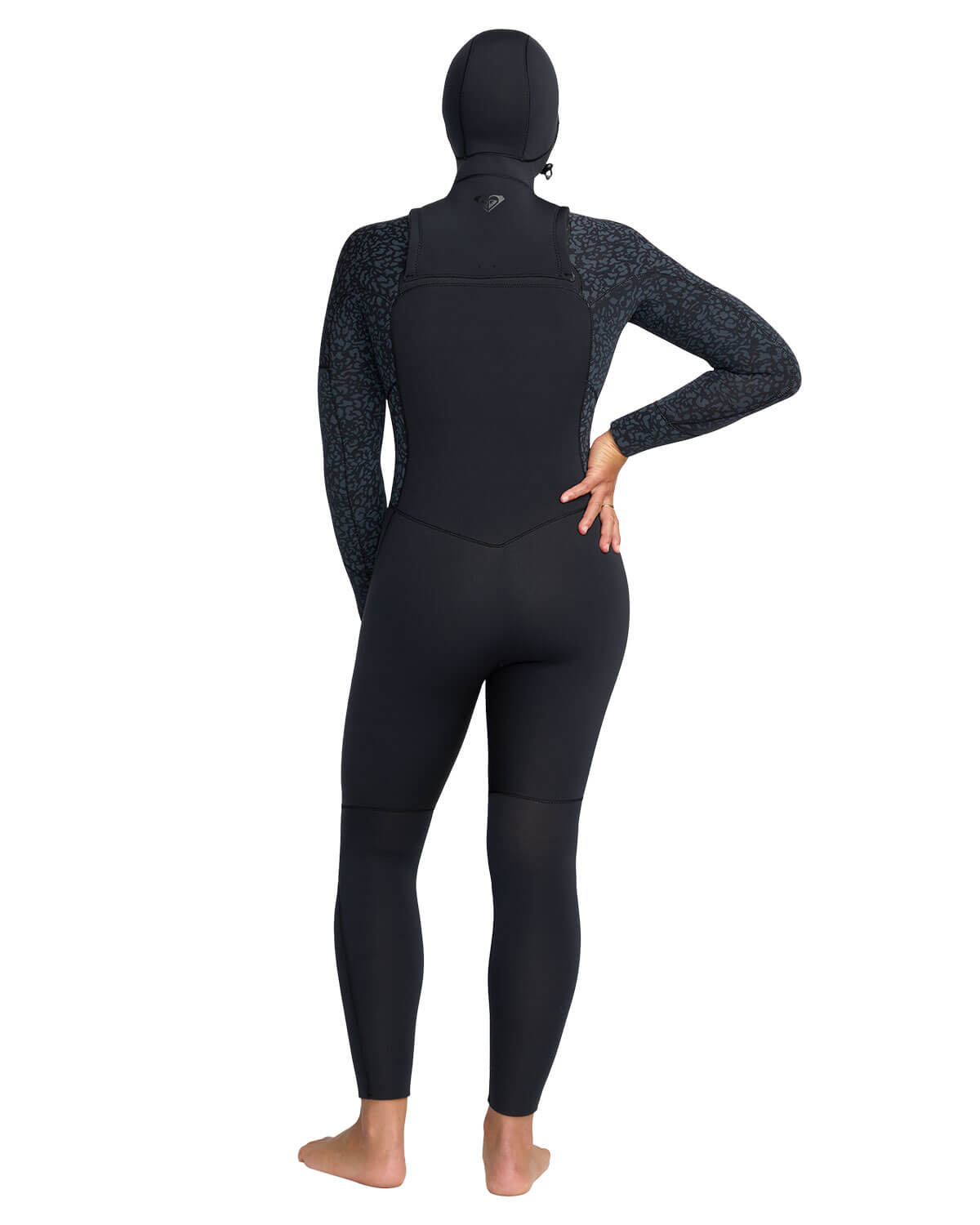 5/4mm Women's Roxy SWELL NATURAL Hooded Chest Zip Wetsuit