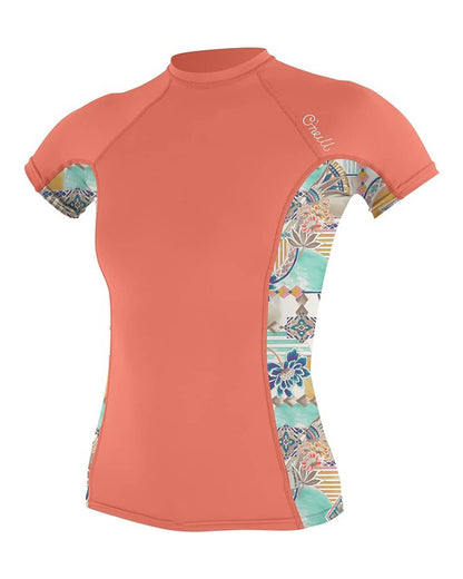 Women's O'Neill Side Print S/S Rashguard