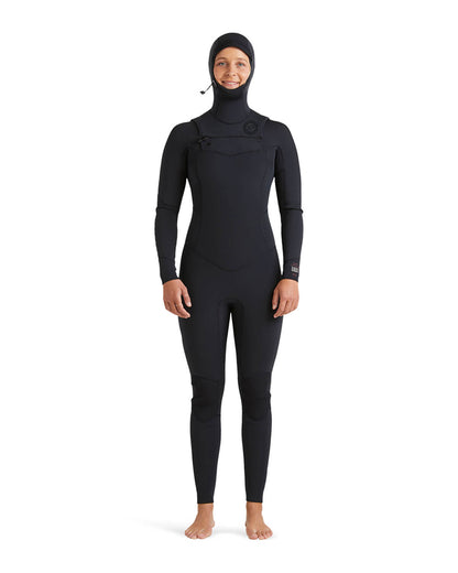 4/3mm Women's Billabong SALTY DAYZ Natural Upcycler CZ Hooded Fullsuit