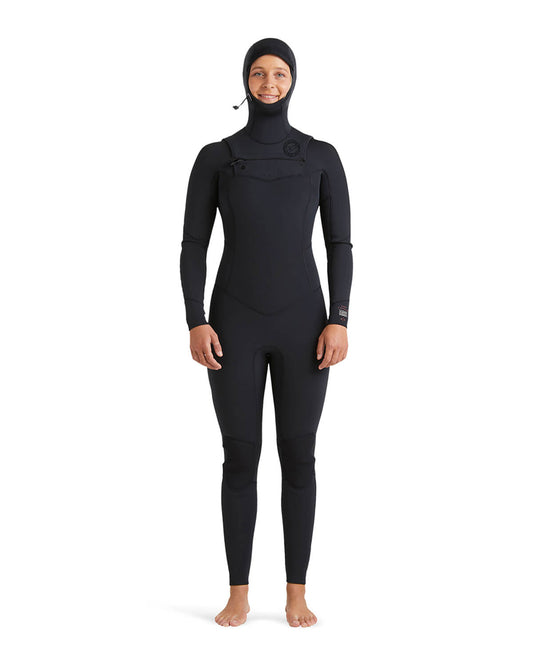 4/3mm Women's Billabong SALTY DAYZ Natural Upcycler CZ Hooded Fullsuit