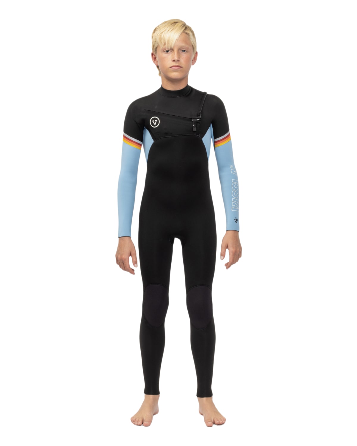 
3/2mm Boy's Vissla 7 SEAS RADITUDE C/Z Fullsuit, Blue 2