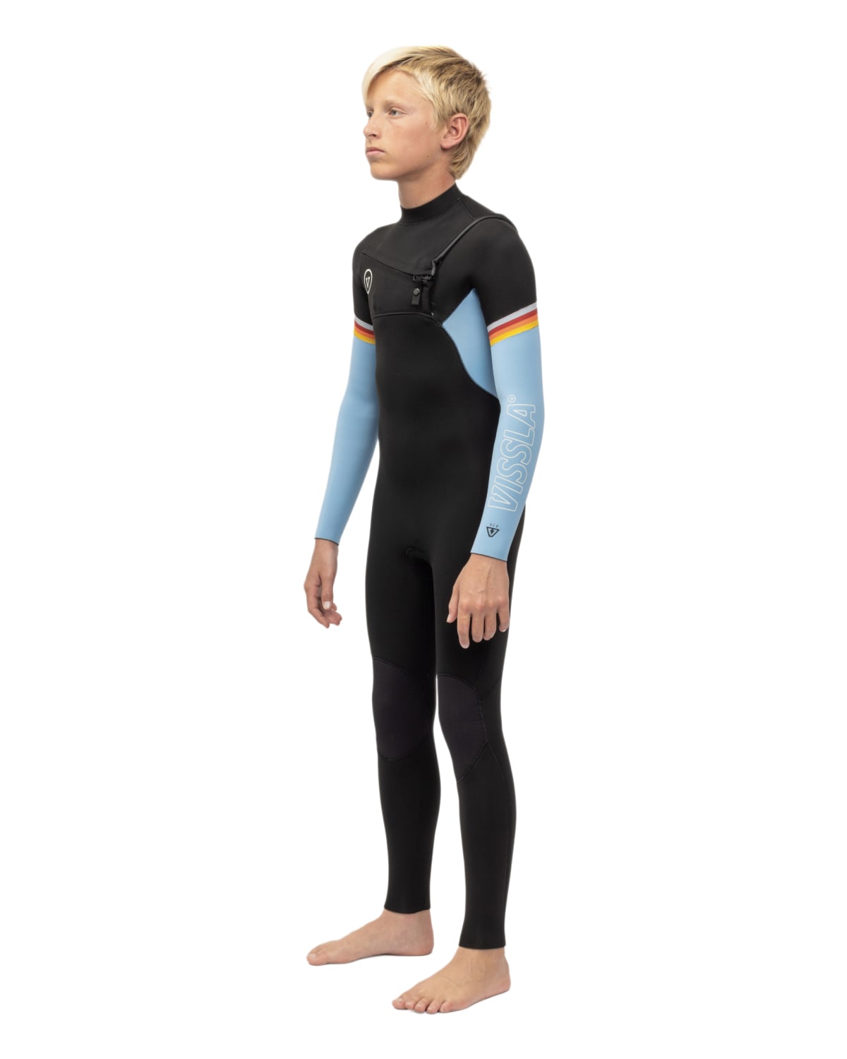 
3/2mm Boy's Vissla 7 SEAS RADITUDE C/Z Fullsuit, side view