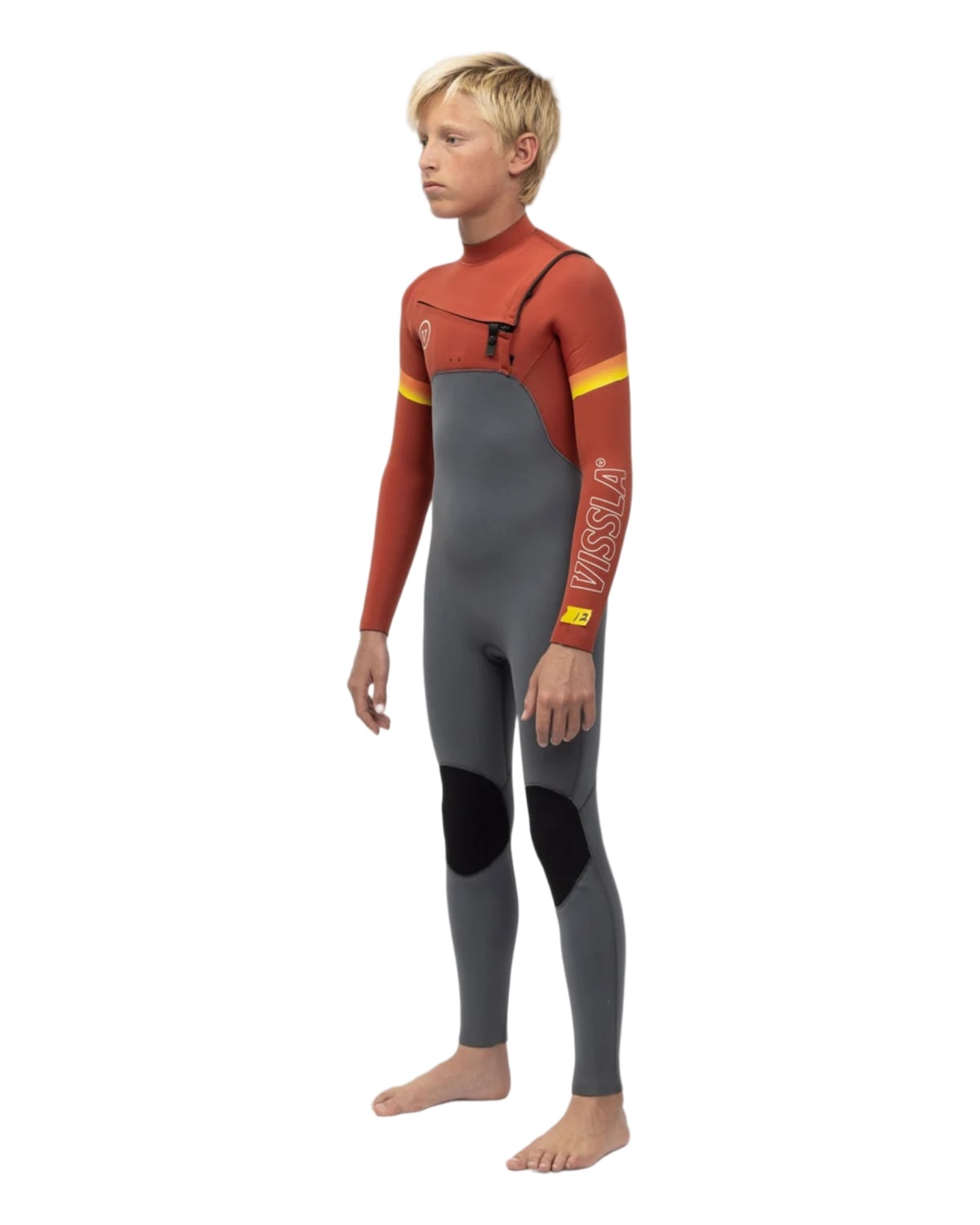 
4/3mm Boy's Vissla RADITUDE C/Z Fullsuit, side view