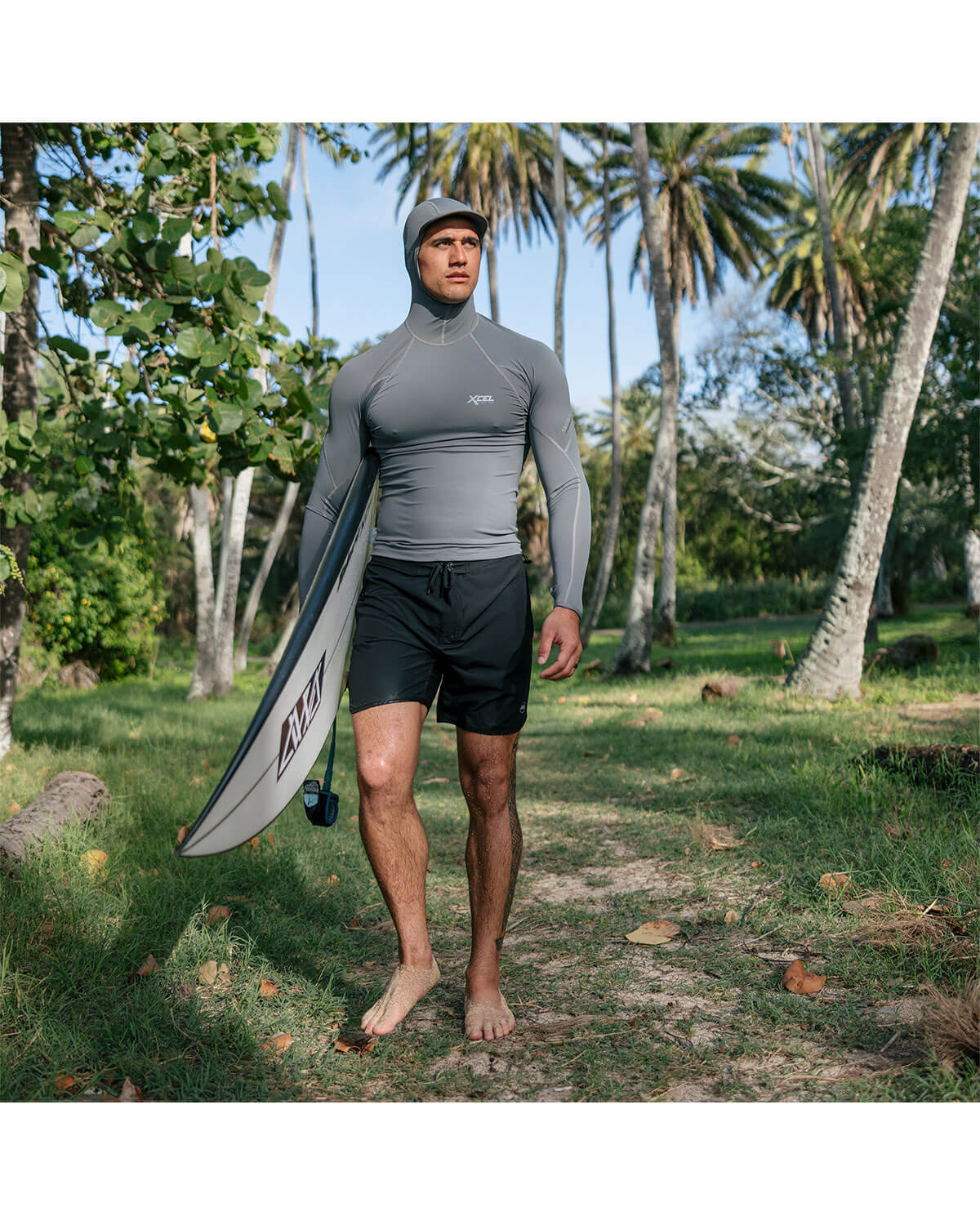 *ランス ラグビーウェア Men's Xcel DRYLOCK L/S Hooded Rashguard – Wetsuit Wearhouse
