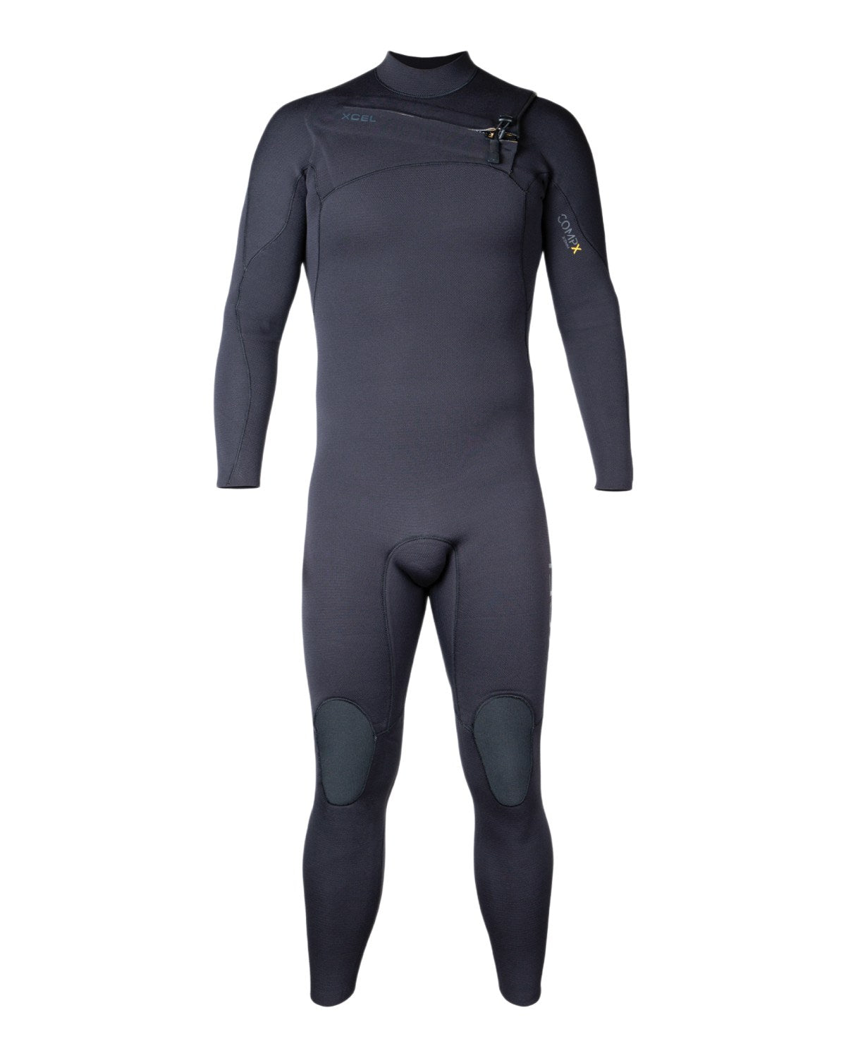 
4/3mm Men's XCEL COMPX Chest Zip Fullsuit, Black
