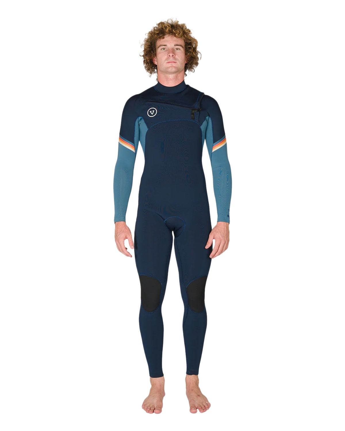 
4/3mm Men's Vissla 7 SEAS RADITUDE Chest Zip Fullsuit, Blue 2