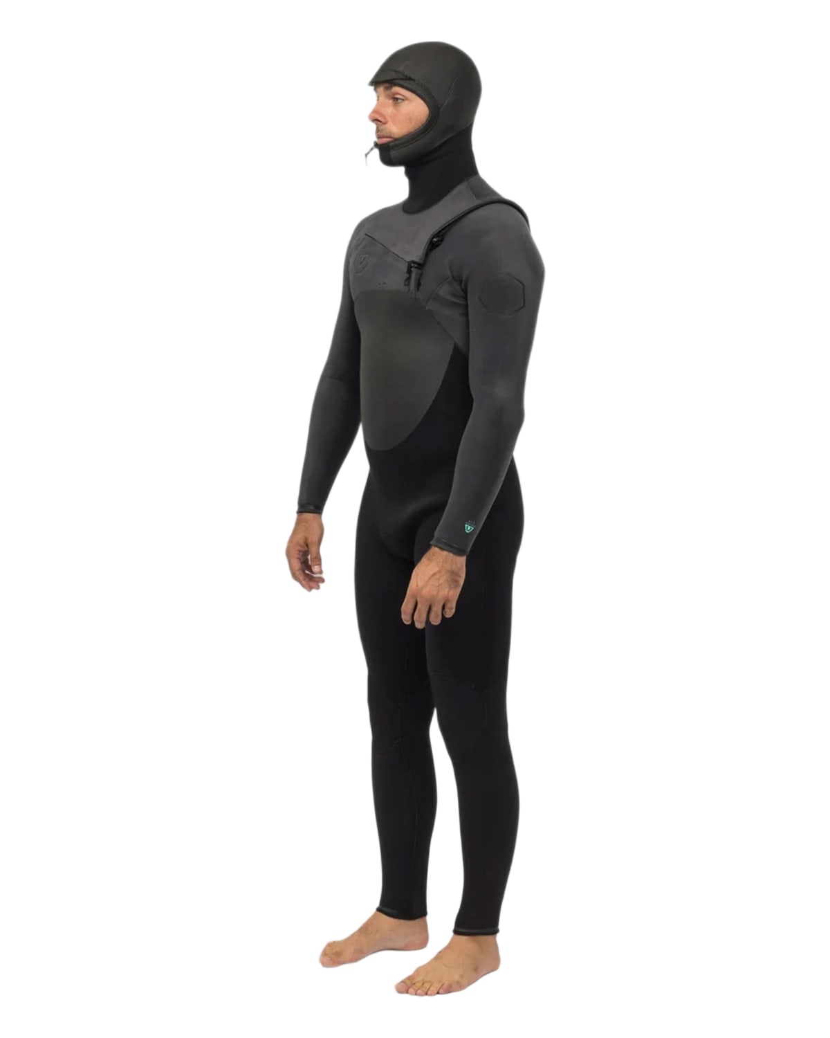 
5/4mm Men's Vissla HIGH SEAS Hooded Fullsuit, side view