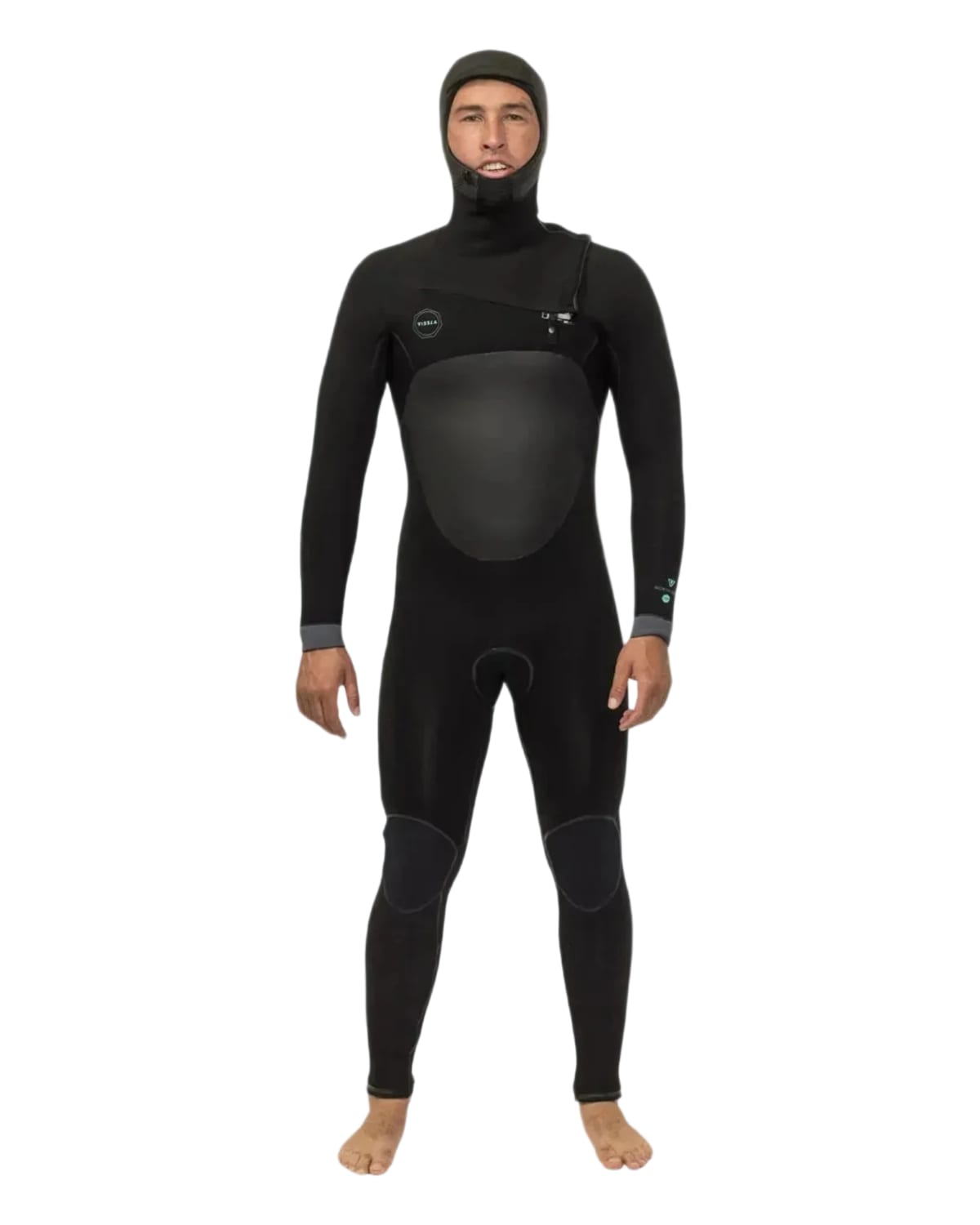 
5.5/4.5mm Men's Vissla NORTH SEAS Hooded Fullsuit, Black 2