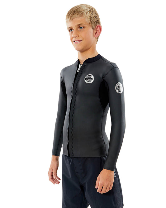 1.5mm Kid's & Junior's Rip Curl DAWN PATROL Front Zip Jacket