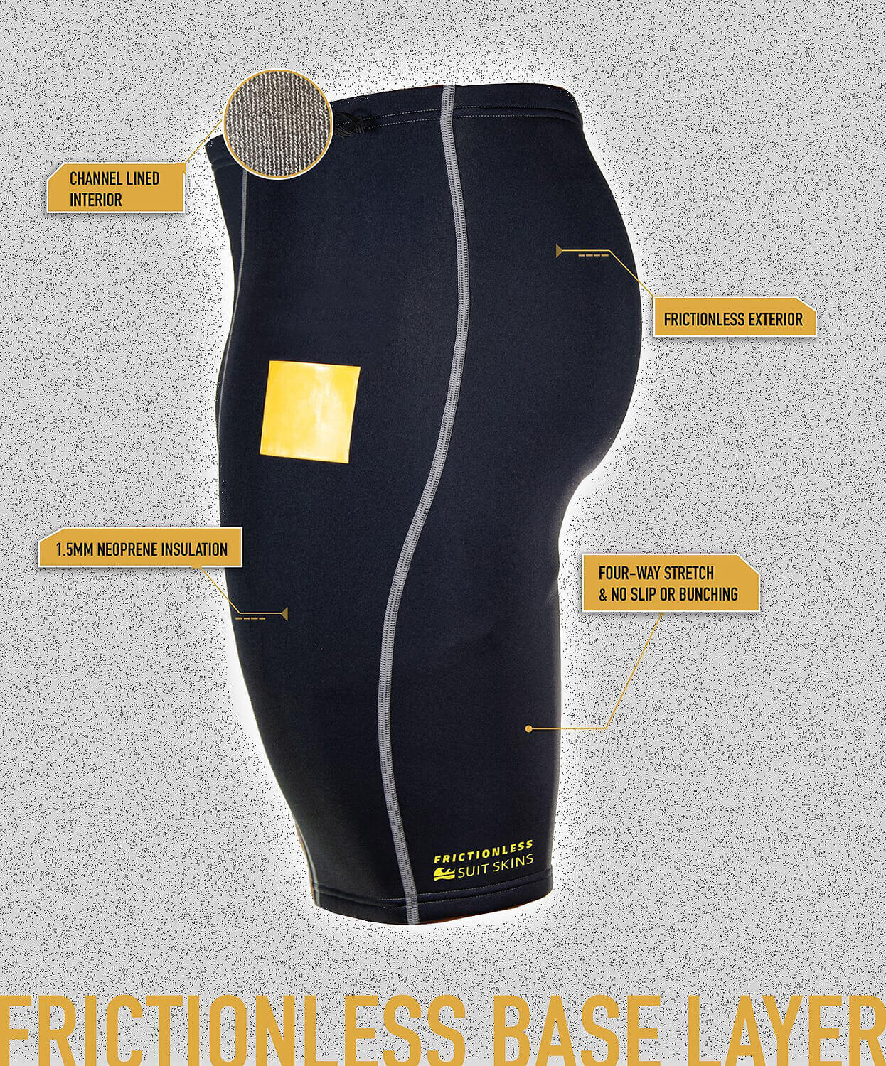 1.5mm Men's WORN Suit Skins Flex Bottoms
