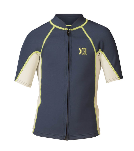 1mm Kid's & Junior's XCEL AXIS S/S Jacket - Front Zip