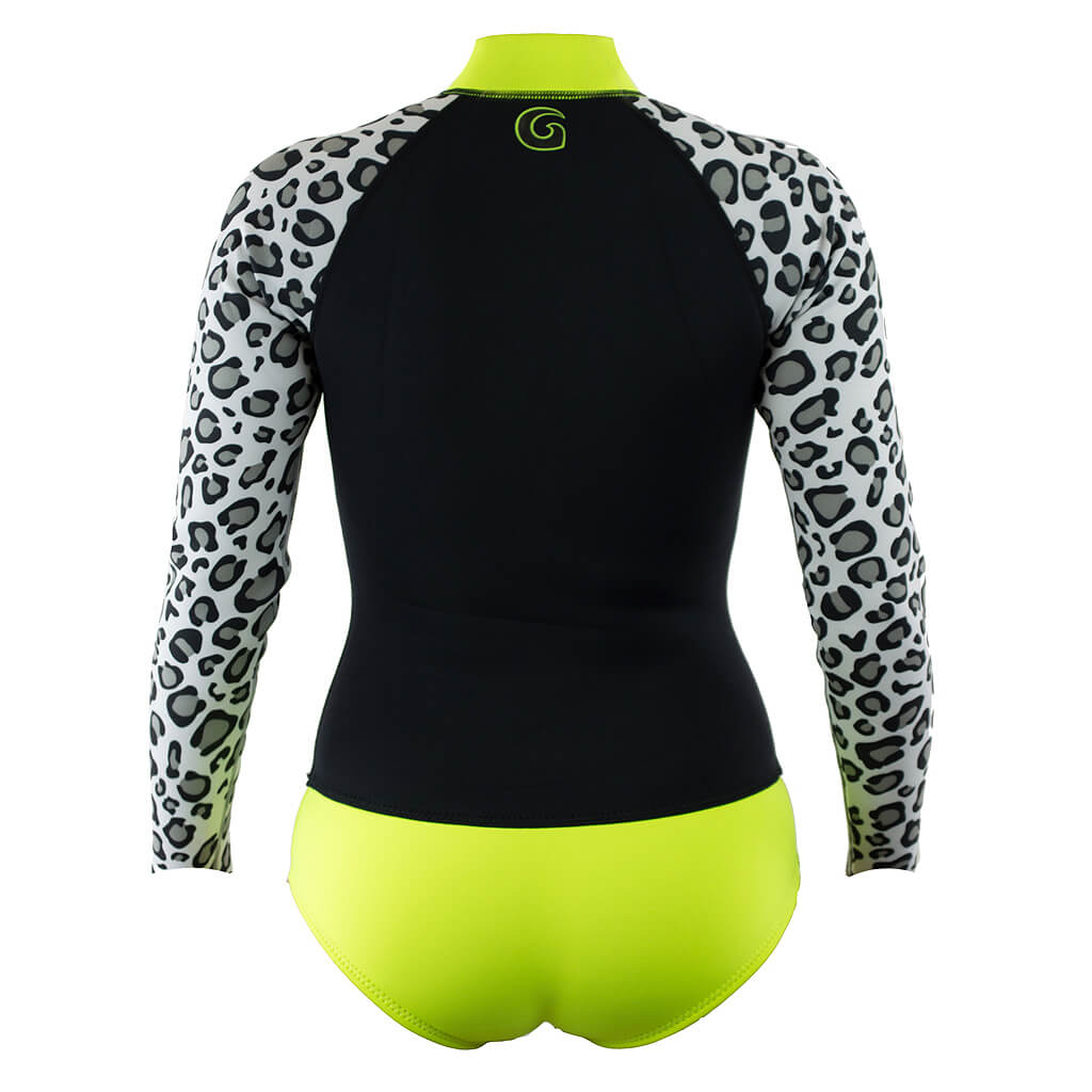 1mm Women's GlideSoul Print L/S Springsuit - Front Zip