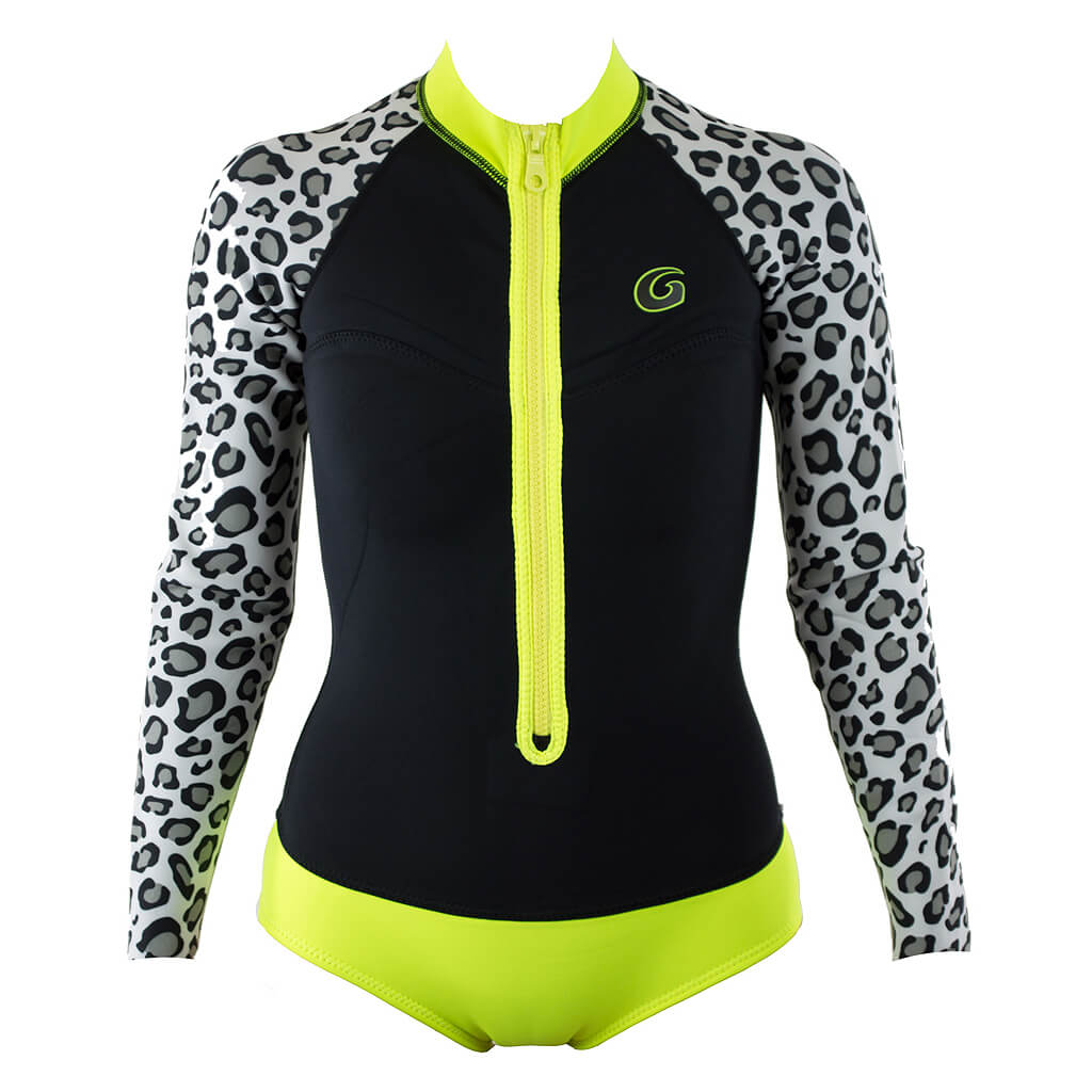 1mm Women's GlideSoul Print L/S Springsuit - Front Zip