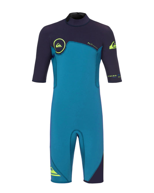 2mm Kid's & Junior's Quiksilver SYNCRO Shorty Springsuit