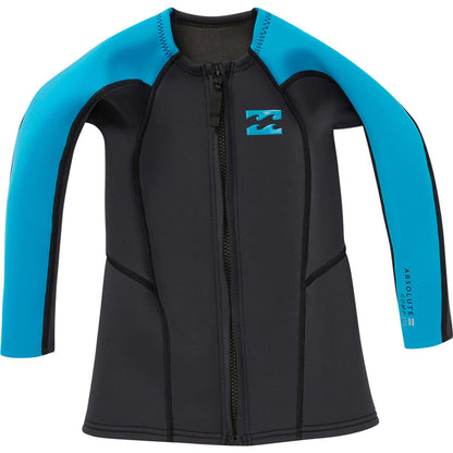 
2mm Toddler's Billabong ABSOLUTE Front Zip Jacket, Blue