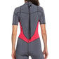 2mm Women's Roxy SYNCRO Shorty Springsuit - Back Zip