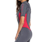 2mm Women's Roxy SYNCRO Shorty Springsuit - Back Zip