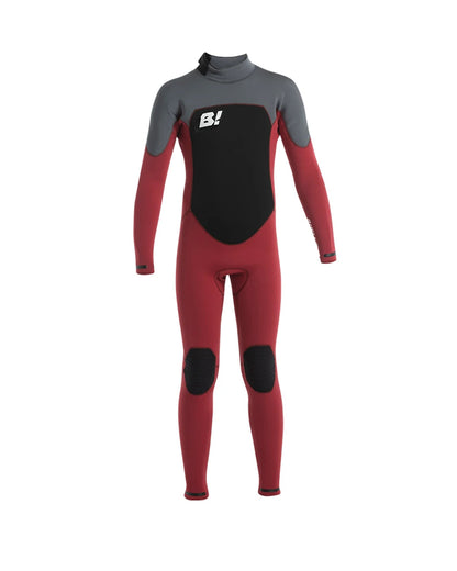 3/2mm Kid's & Junior's Buell RBZ STEALTH MODE Back Zip Fullsuit