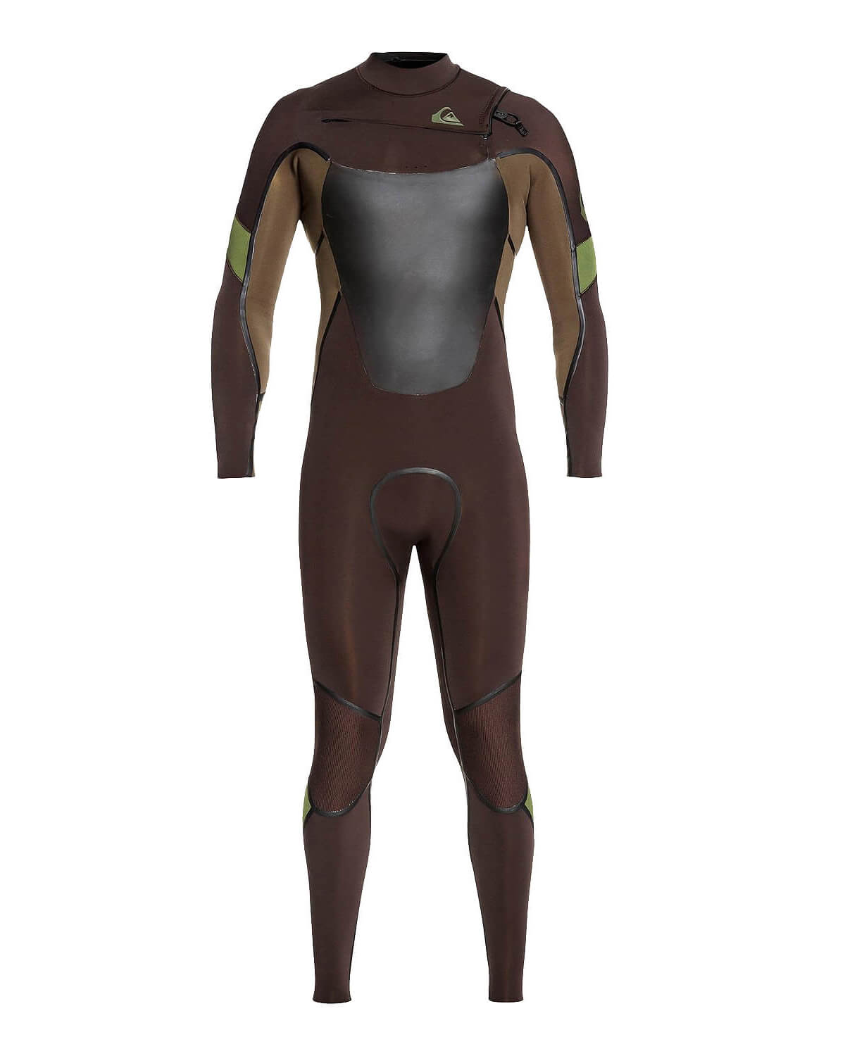Quiksilver Syncro Plus フルスーツカーキ黒クイックシルバー 3/2mm Men's Quiksilver SYNCRO PLUS Fullsuit - Chest Zip – Wetsuit