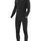 
3/2mm Men's Vissla 7 SEAS C/Z Fullsuit, Black 3, front view