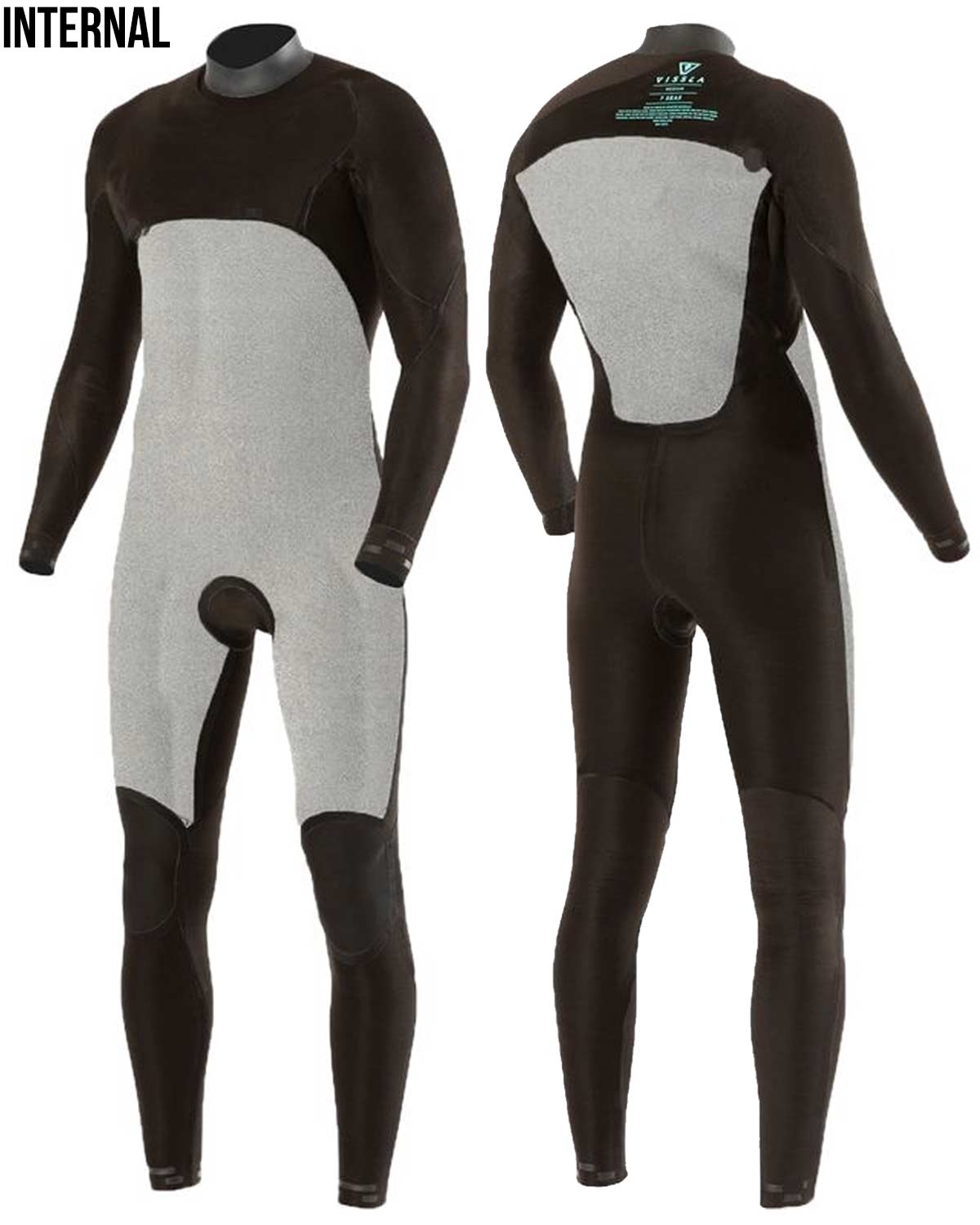 3/2mm Men's Vissla 7 SEAS COMP C/Z Fullsuit