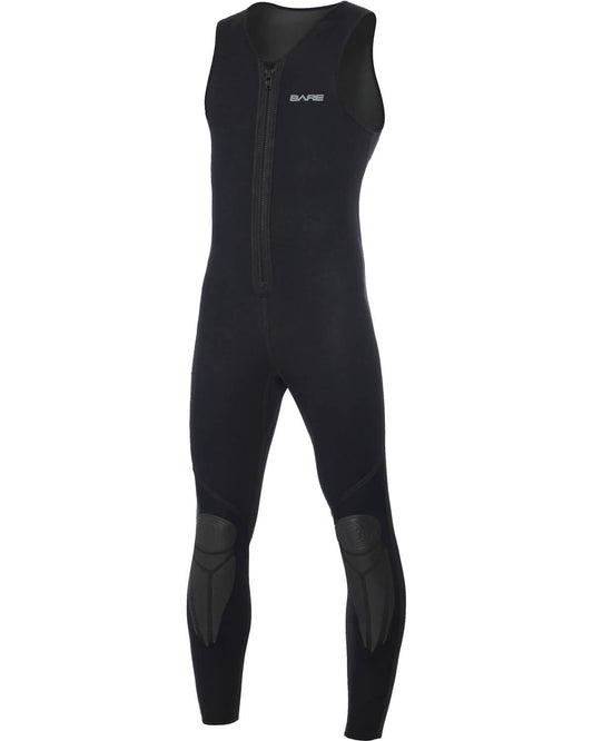 3mm Men's BARE Front Zip Sport Long John