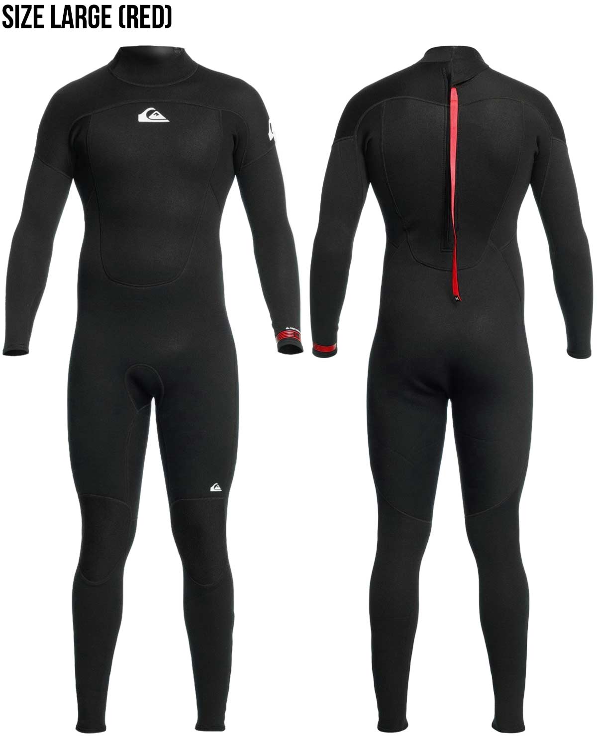 Quiksilver ブラック フルスーツ　4✕3ミリ 4/3mm Everyday Sessions GBS Back Zip Wetsuit - Black | Quiksilver