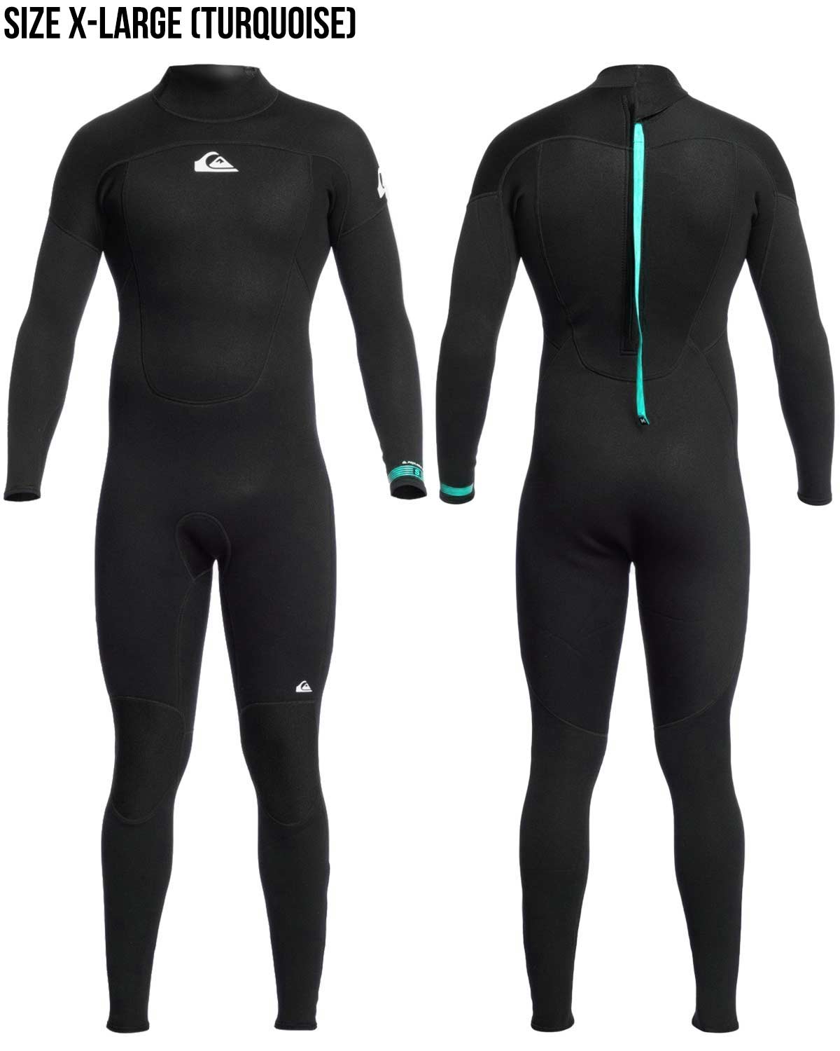 Quiksilver Prologue フルスーツ ブラック 4/3mm Men's Quiksilver PROLOGUE SR Fullsuit | Wetsuit Wearhouse
