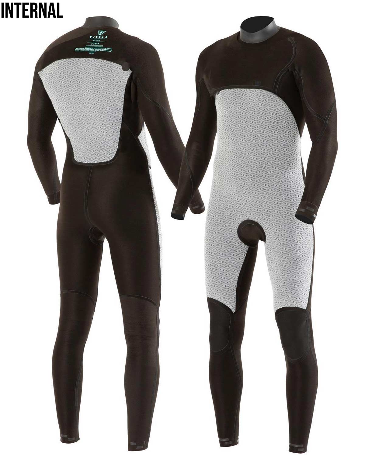 4/3mm Men's Vissla 7 SEAS C/Z Fullsuit