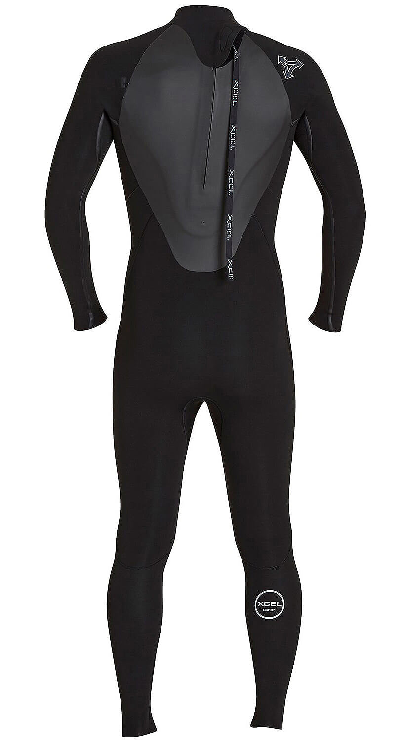 XCEL 3/2 Xf Back Zip Wetsuit Black/Blue XCEL 3/2 Xf Back Entry Zip