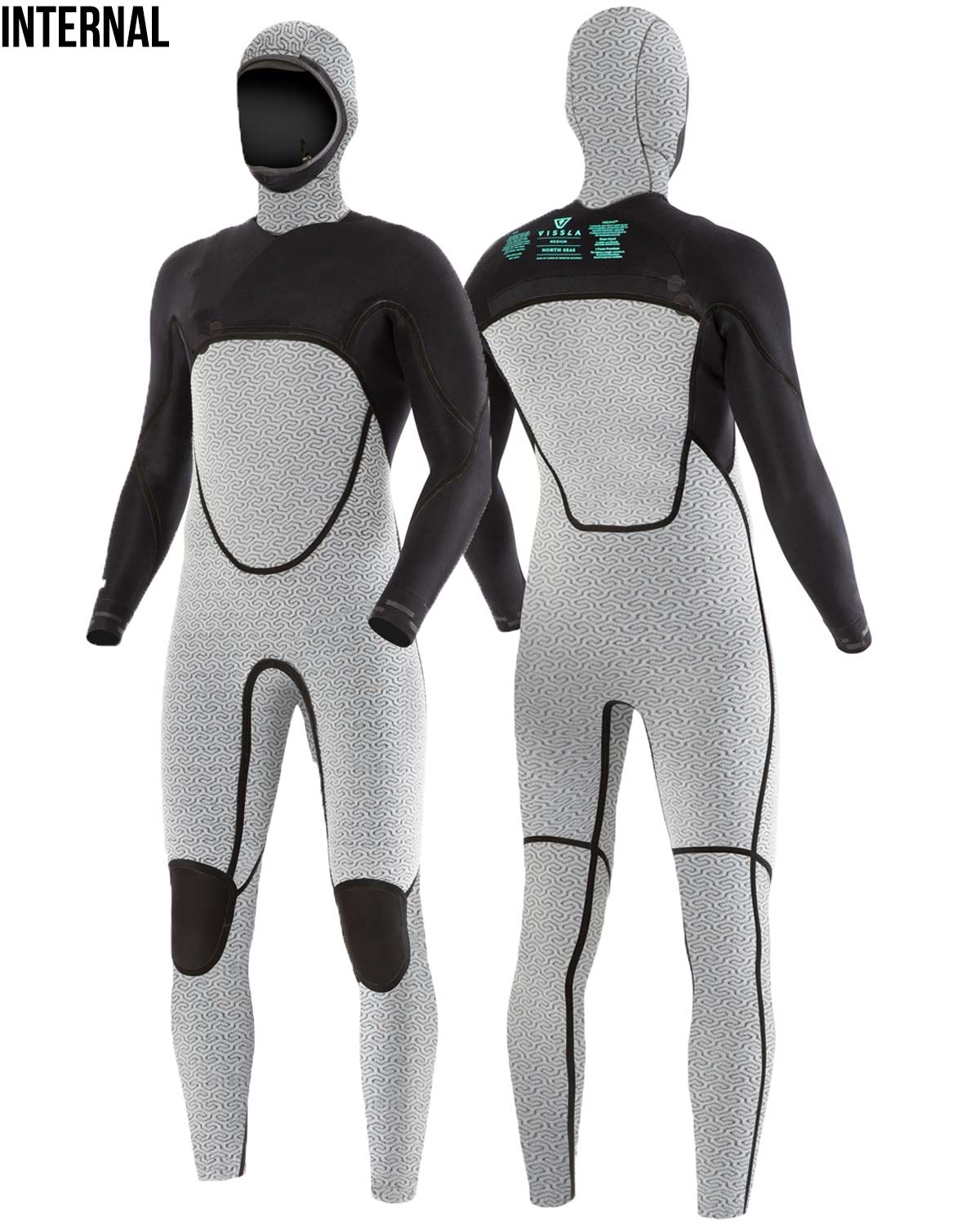 5.5/4.5mm Men's Vissla NORTH SEAS Hooded Fullsuit