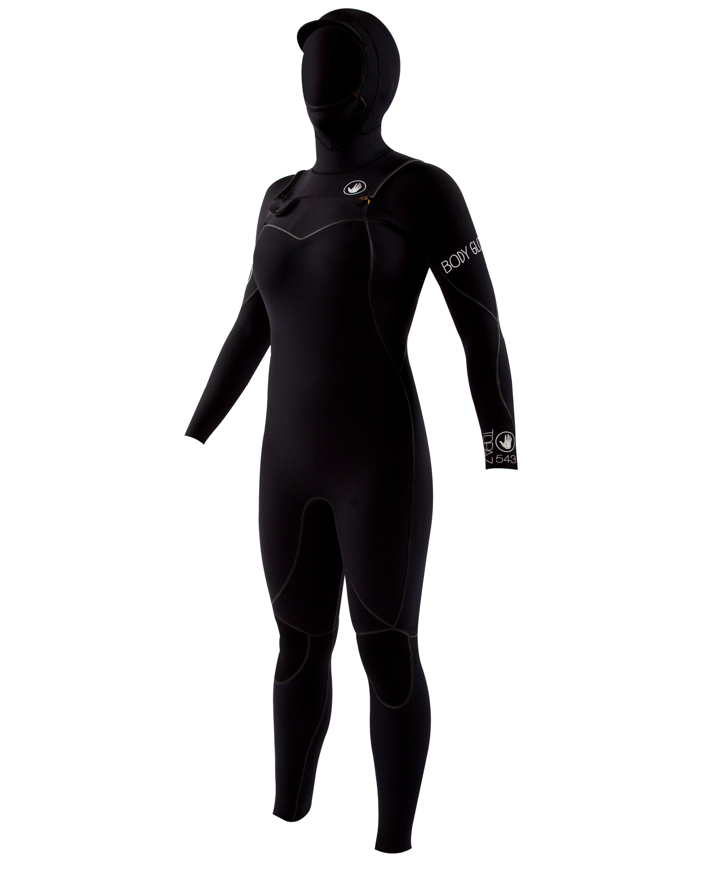 5/4/3mm Women's Body Glove TOPAZ Hooded Wetsuit