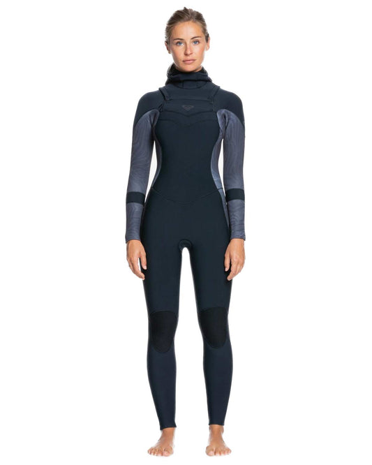 5/4/3mm Women's Roxy SYNCRO Hooded Fullsuit - Chest Zip